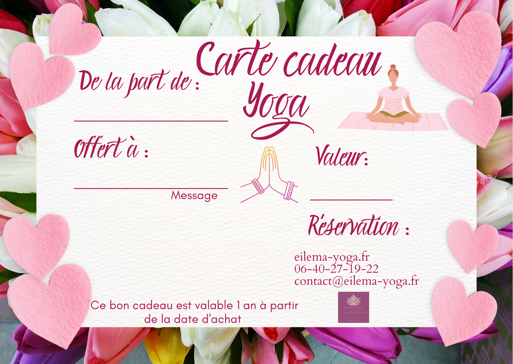 carte cadeau yoga